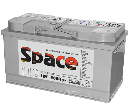 АКБ SPACE 110 — 1